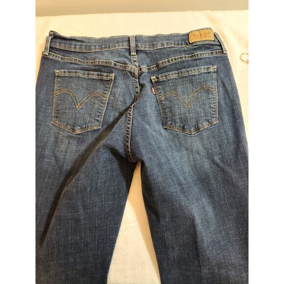 Levi's 505 Jeans Womens 12 31 X 30 Blue Straight Leg Whiskers Classic Y2k - Picture 3 of 8